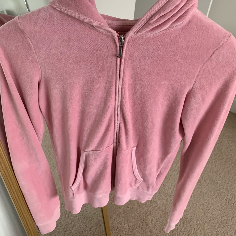 Juicy Couture Girls’ Pink Zip-Up Hoodie